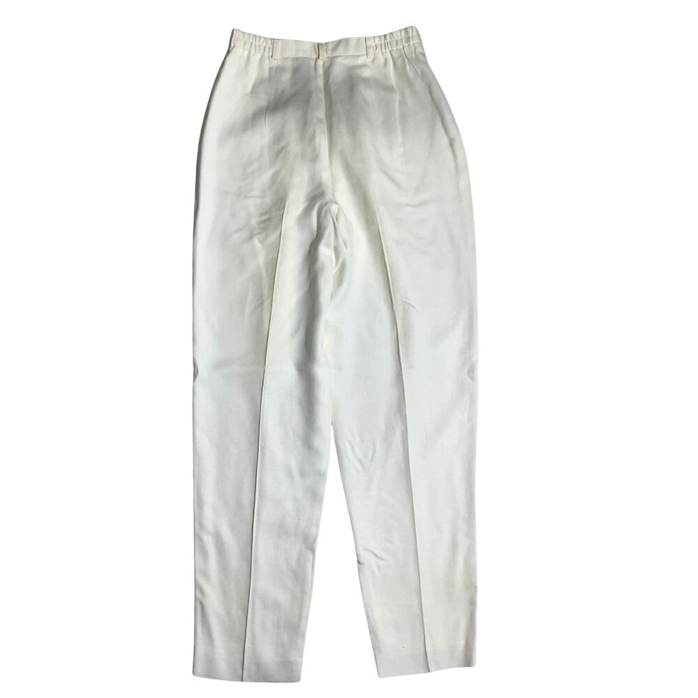 Susan Bristol Pleated Dress Trousers Women 6 — Linen Blend, Classic, Elegant